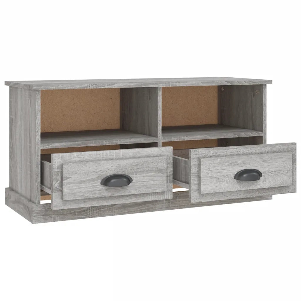 Mobile TV Grigio Sonoma 93x35,5x45 cm in Legno Multistrato 816470