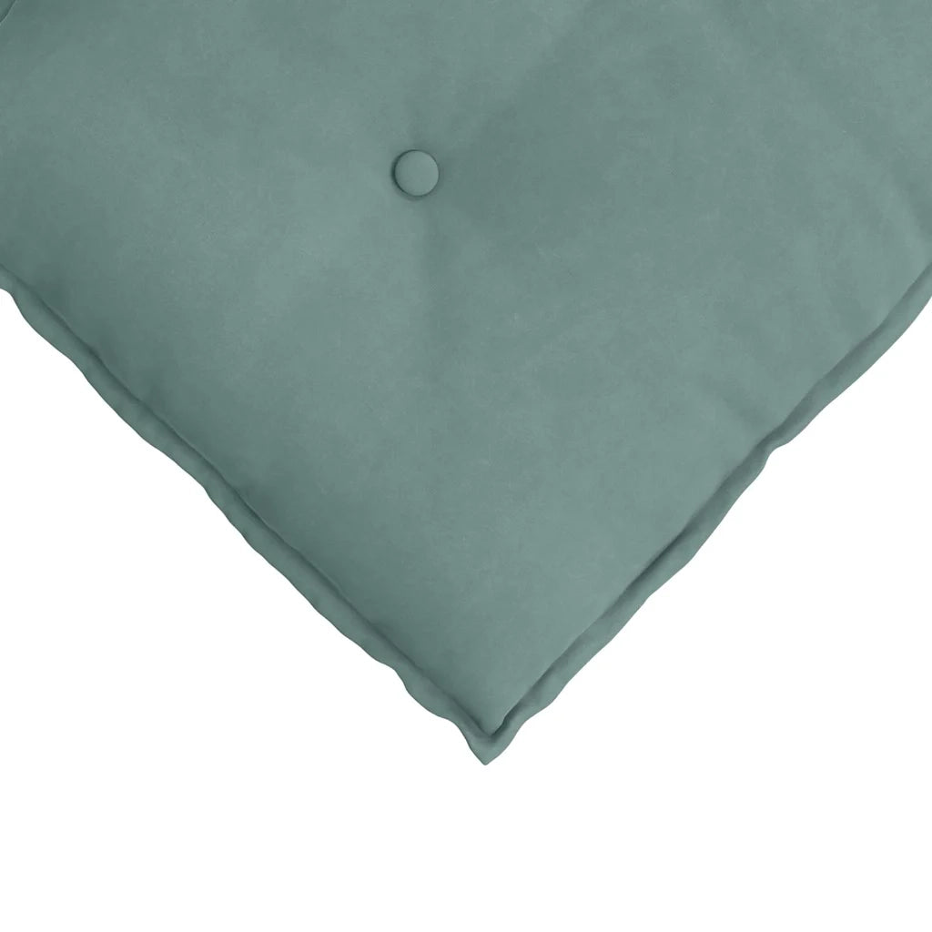Cuscino per Schiena | Cuscino dorsale Verde Mare 180 x 50 cm Tessuto in Cords
