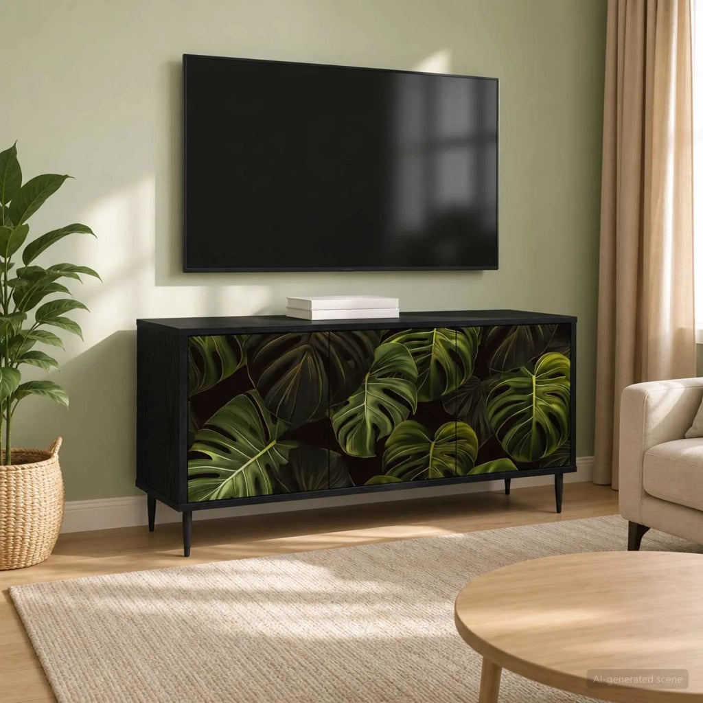 Mobile TV ELBURG 102 x 33 x 51 cm Rovere Nero 8007093