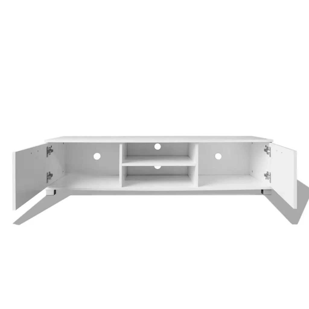 Mobile Porta TV Bianco Lucido 120x40,5x35 cm 243043