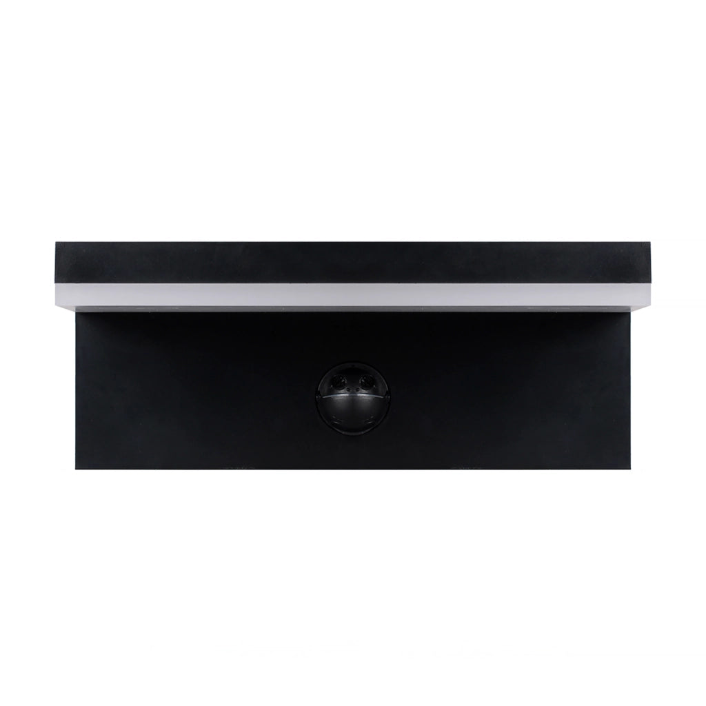 APPLIQUE LED DA ESTERNO CON SENSORE DI MOVIMENTO PIR LUCE CALDA 3000K IMPERMEABILE DESIGN MODERNO