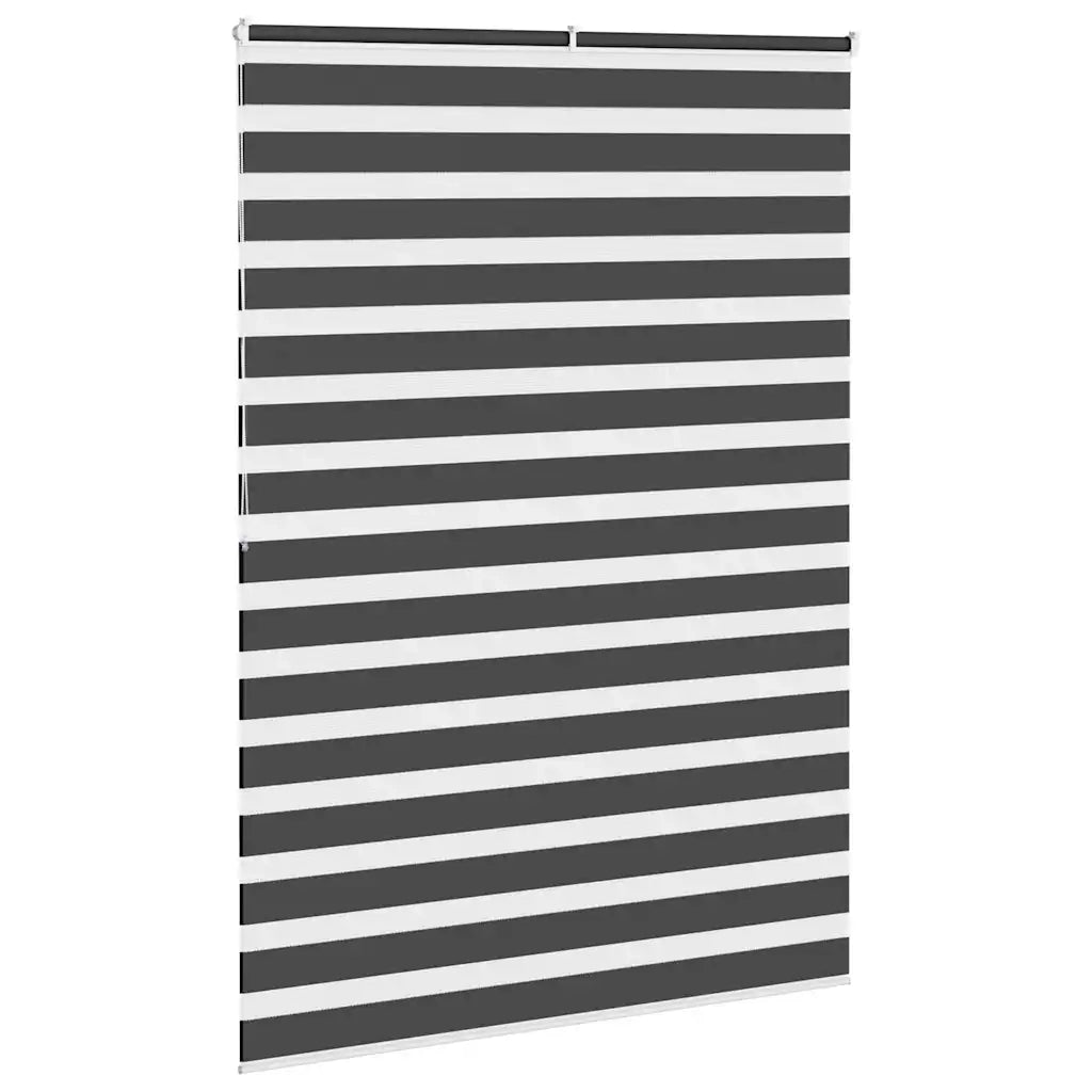 Tenda a Rullo Zebra Nero Larghezza Tessuto 155,9 cm Poliestere 4014273