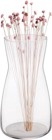 Vaso in vetro trasparente per decorazione di tavola - 20 cm alto, adatto per diverse fiori