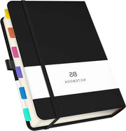 Notiziebovista B5 con copertina in pelle PU - notiziebovista per viaggiatori - 360 pagine - nero - 18,5 x 26 cm