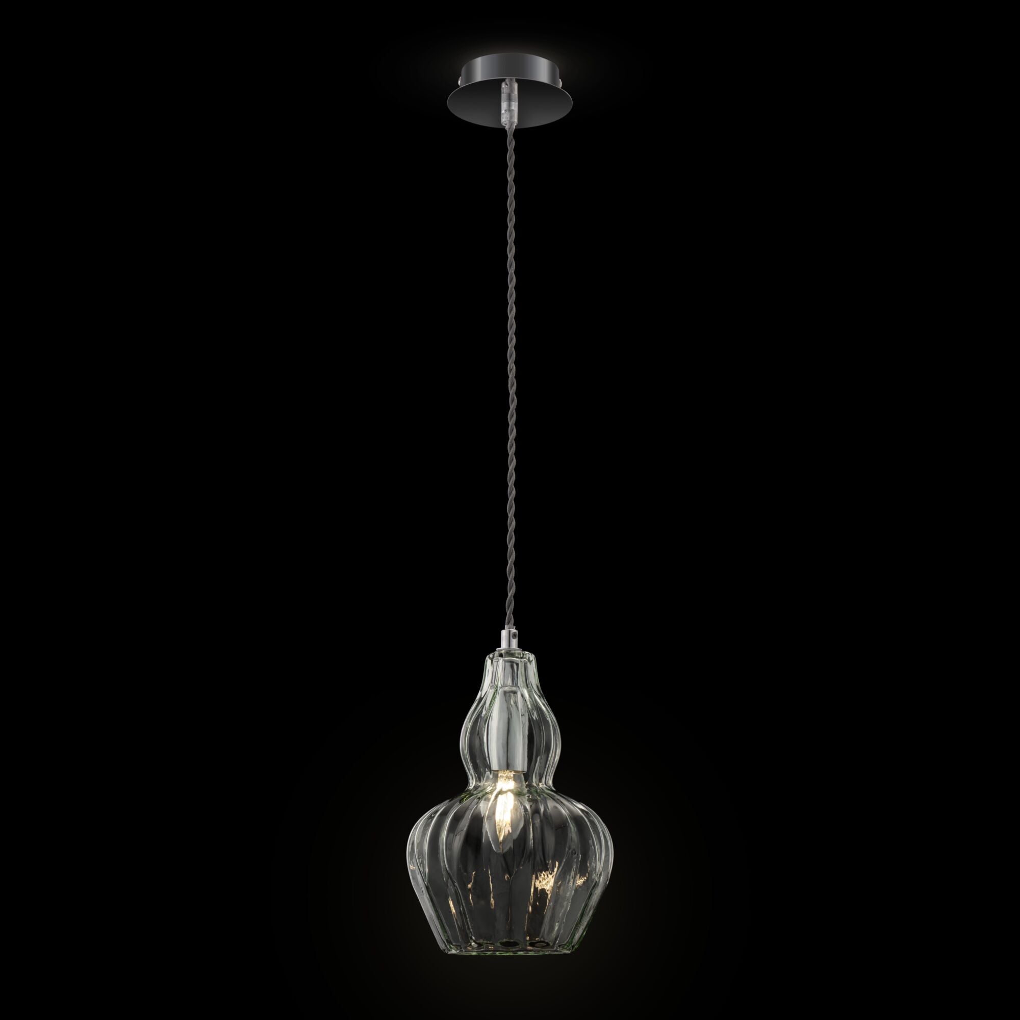 Lampada pendente Pendant in Metallo Eustoma Nickel