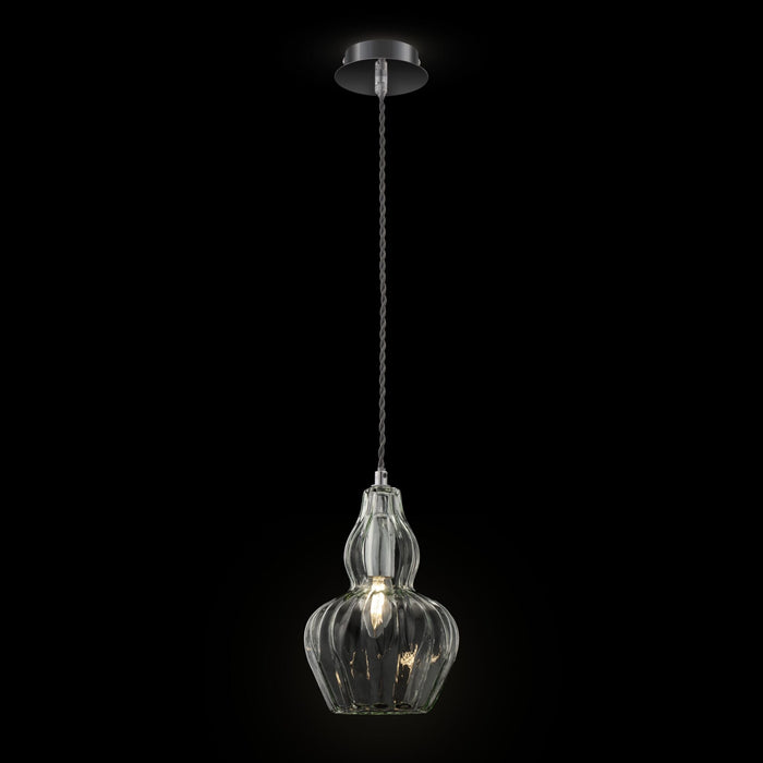 Lampada pendente Pendant in Metallo Eustoma Nickel