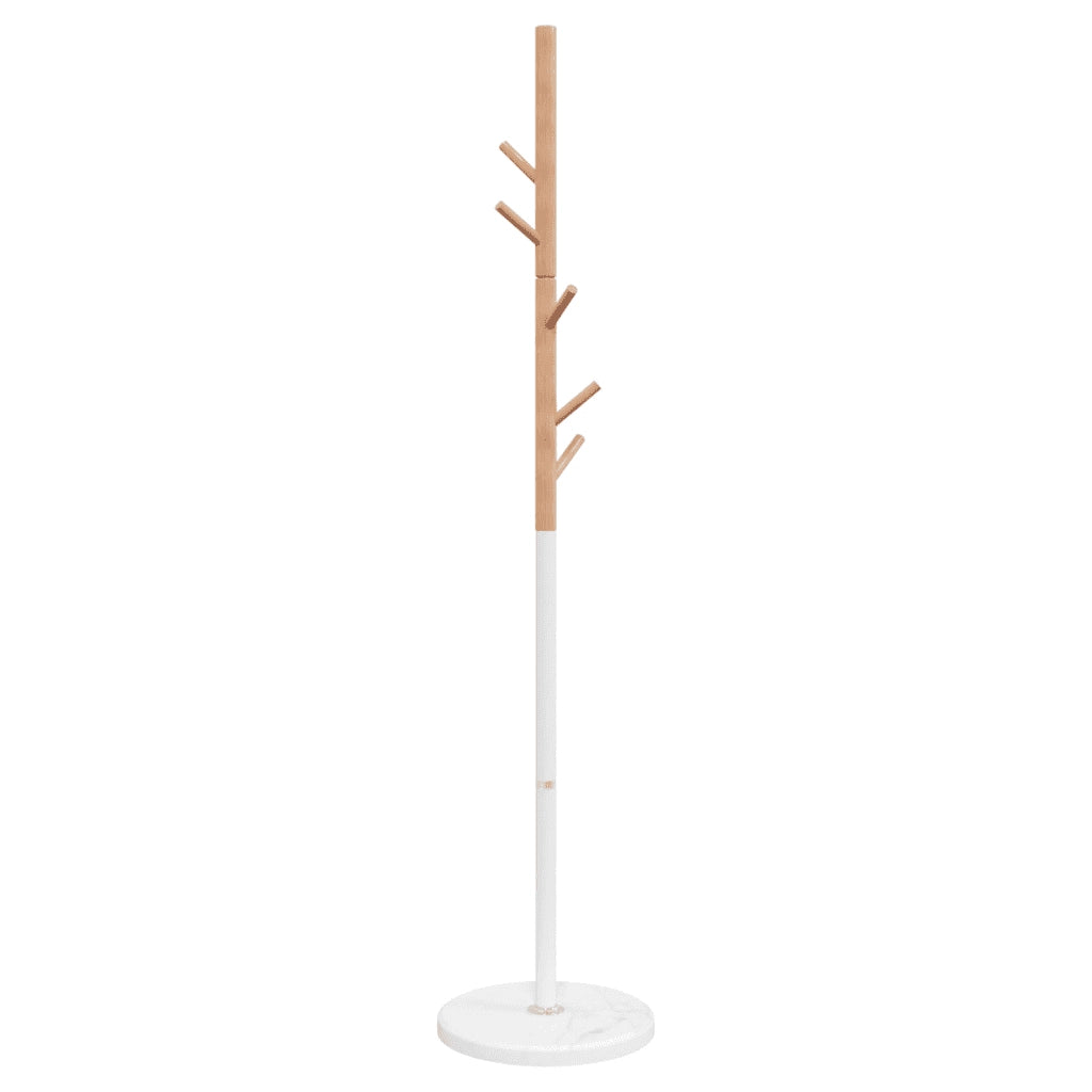 Appendiabiti Bianco 172 cm in Ferro Verniciato a Polvere 377088