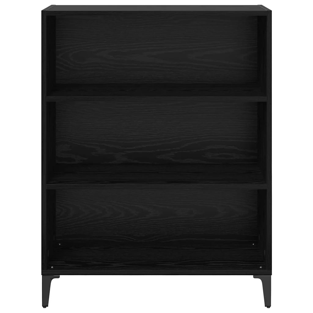 Credenza-Buffet-Armadio da cucina Rovere Nero 69,5 x 32,5 x 90 cm Legno multistrato