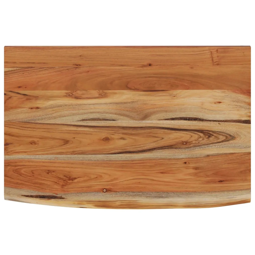 Mensola a Muro 60x40x3,8cm Rettangolare Legno Acacia Bordi Vivi 370296