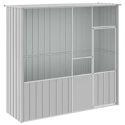 Gabbia per uccelli 215 x 78 x 200 cm acciaio zincato grigio 02_0041706