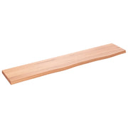 Ripiano Muro Marrone Chiaro 100x20x2cm Massello Rovere Trattatocod mxl 80116