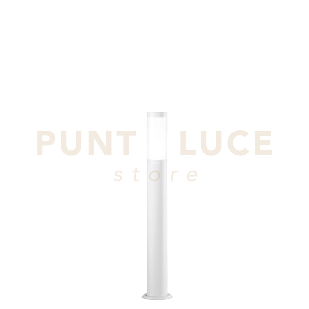 PALETTO TOKYO BIANCO 1 LUCE ATTACCO E27 IP44 11,5X70CM IN ACCIAIO INOX