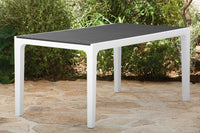 Tavolo da Giardino 160x90x74 cm Keter Harmony Bianco e Grigio Scuro