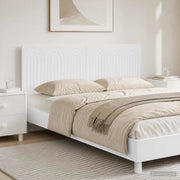 Testiera da Muro ALKMAAR Bianco Lucido Legno ingegnerizzato 896309