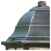 Sospensione Vintage - Decò Genova Alluminio Nero Vetro Argento 1 Luce E27