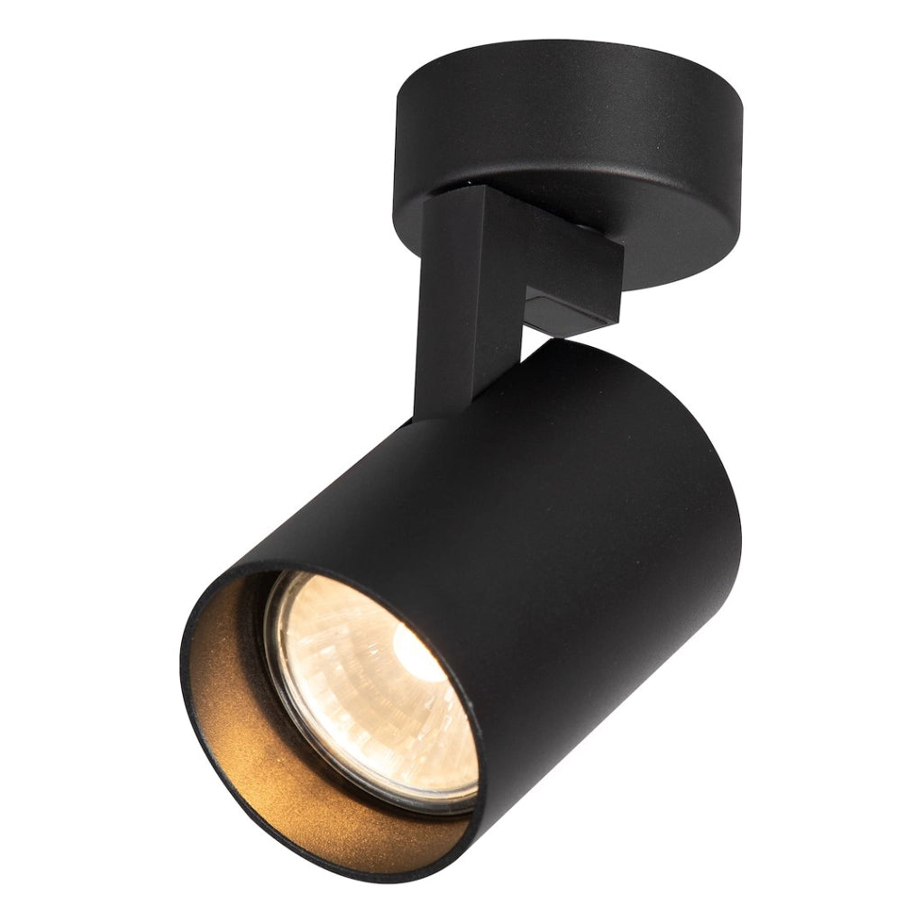 Faretto da soffitto tondo nero Ø6cm GU10 10W Volf Milagro