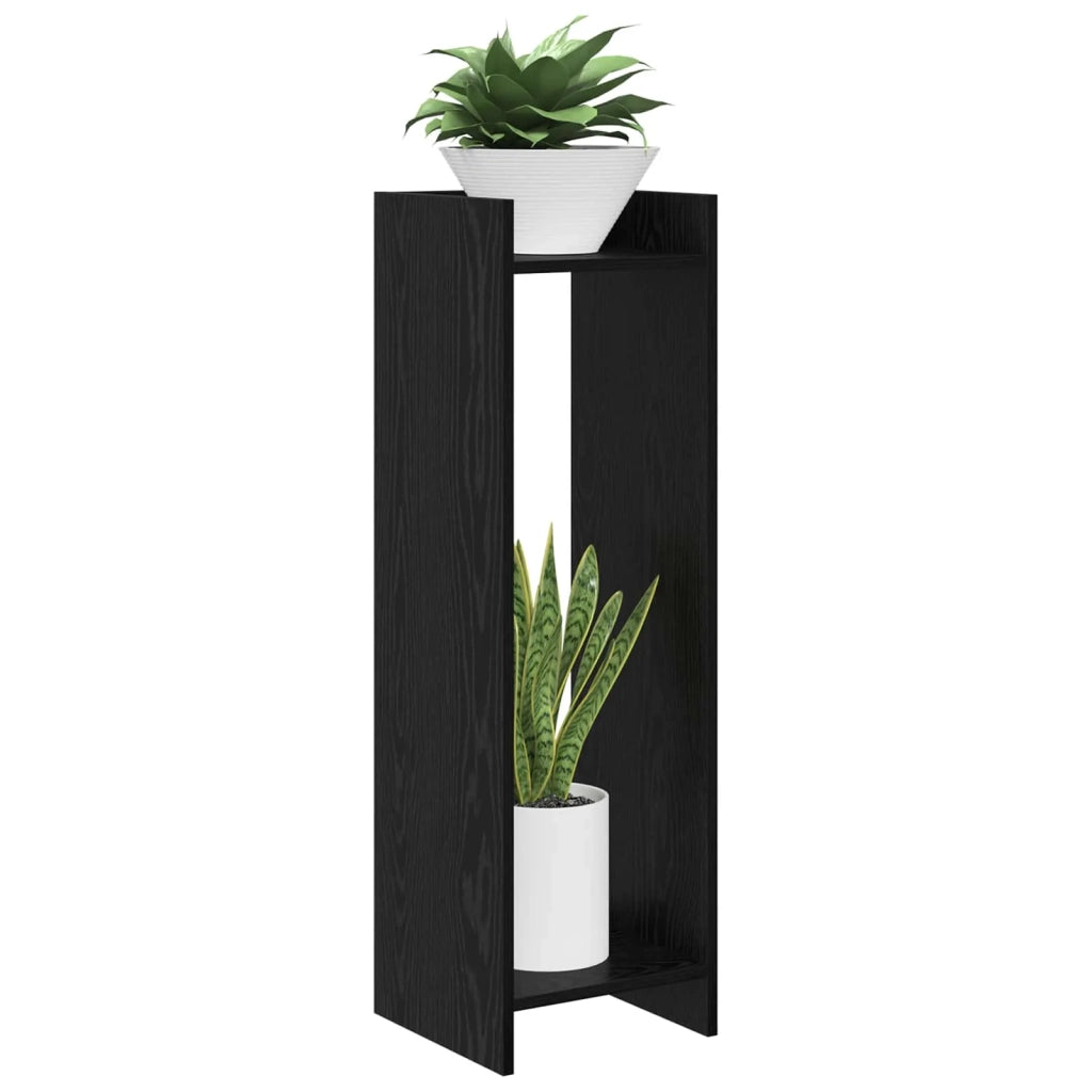 Supporto per piante 2 pcs Rovere Nero 30 x 30 x 100 cm 899565
