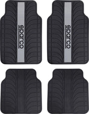 Set SPC1913 completo tappetini auto in pvc universale nero/grigio