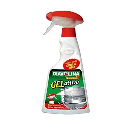 PULITORE PER GRIGLIE E BARBECUE 'GEL ATTIVO' DIAVOLINA 500 ml - DIAVOLINA