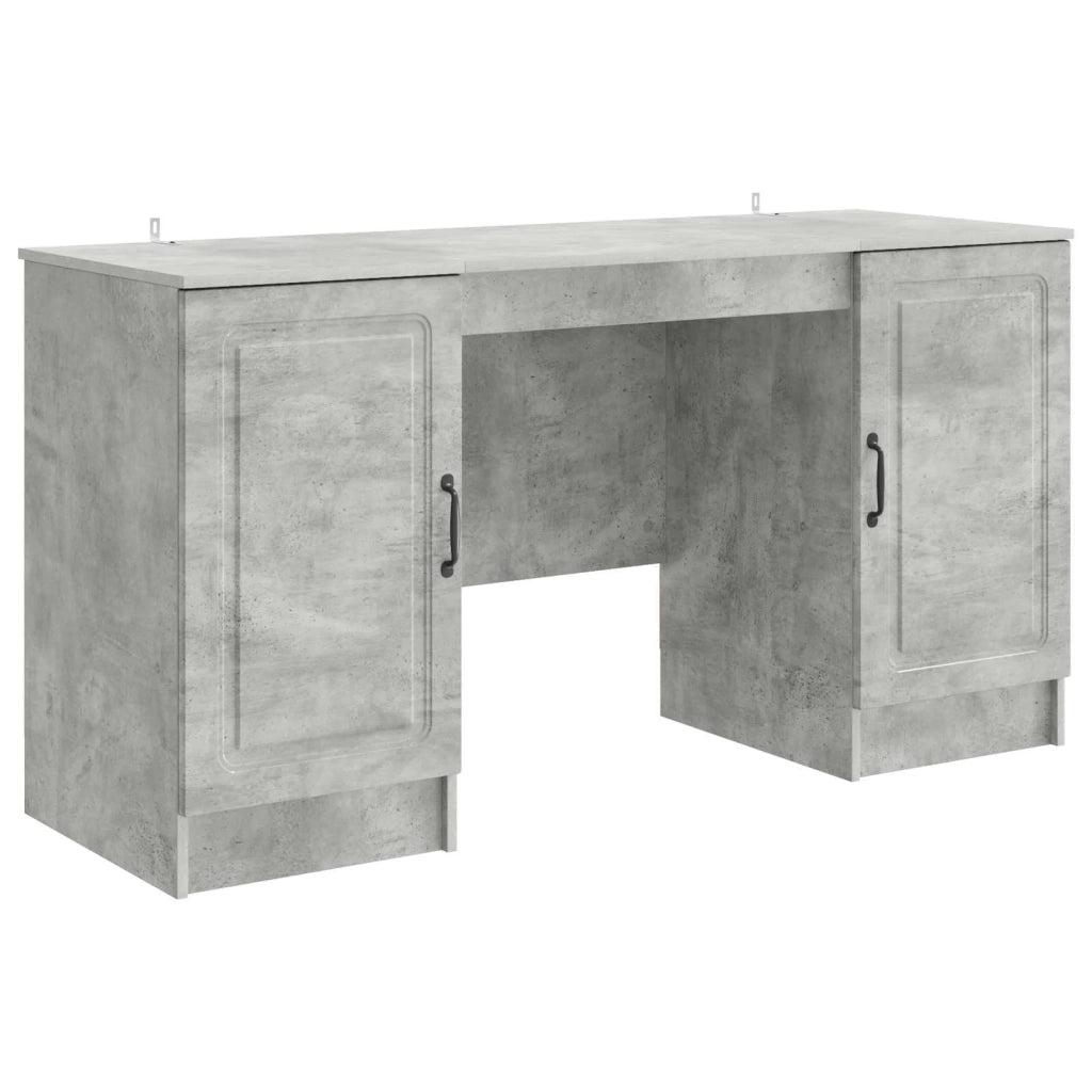 Scrivania con lo scaffale Grigio Cemento 142,5 x 50 x 75 cm 3414642