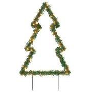 Decorazione Luminosa Natale Picchetti Terra Albero 115 LED-Luci decorative natalizie 90cm