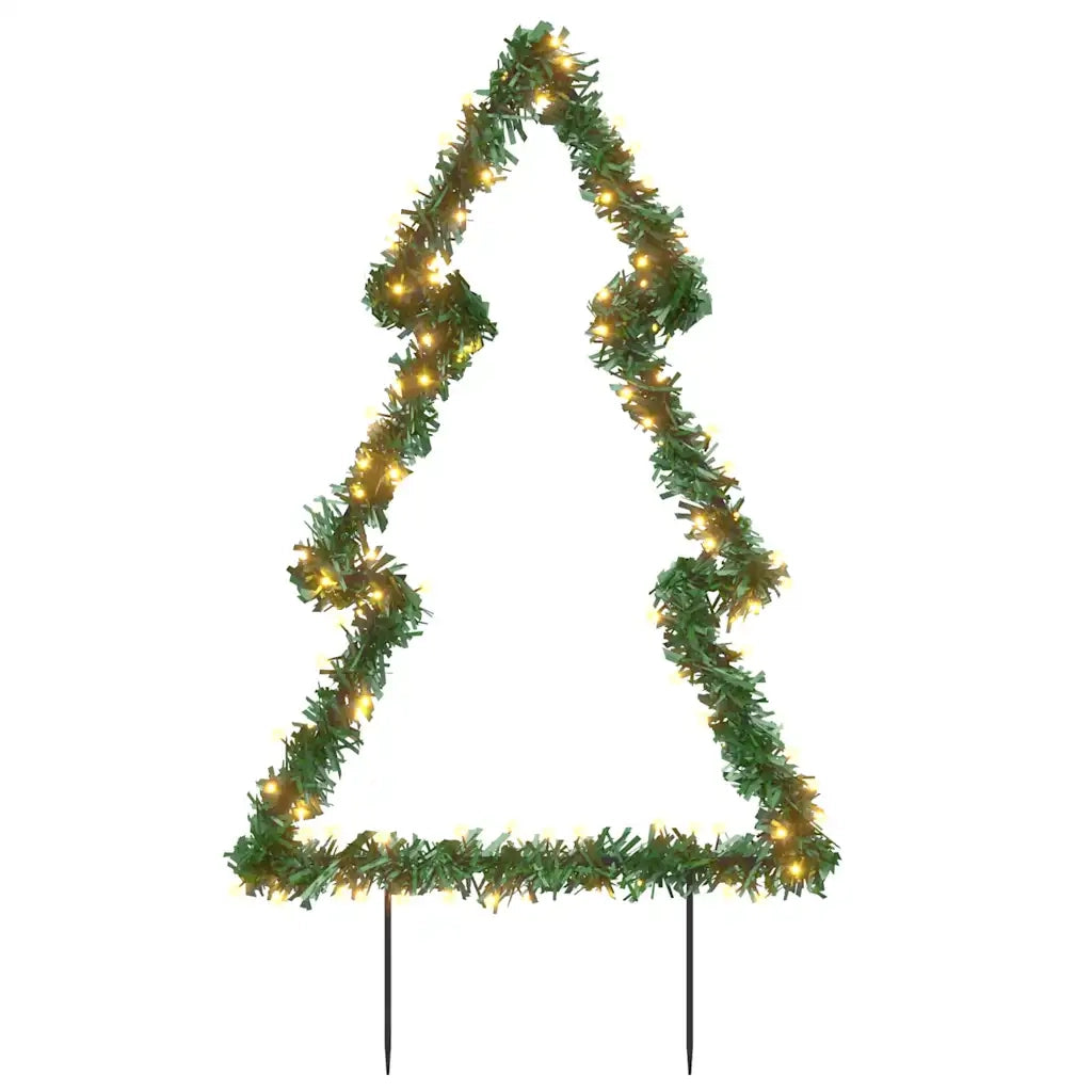 Decorazione Luminosa Natale Picchetti Terra Albero 115 LED-Luci decorative natalizie 90cm