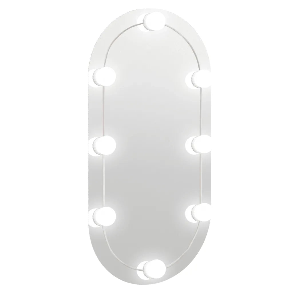 Specchio con Luci LED 80x40 cm Ovale in Vetro cod mxl 53060