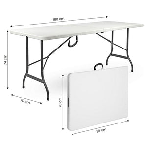 TAVOLO PIEGHEVOLE 180X70X74 BIANCO