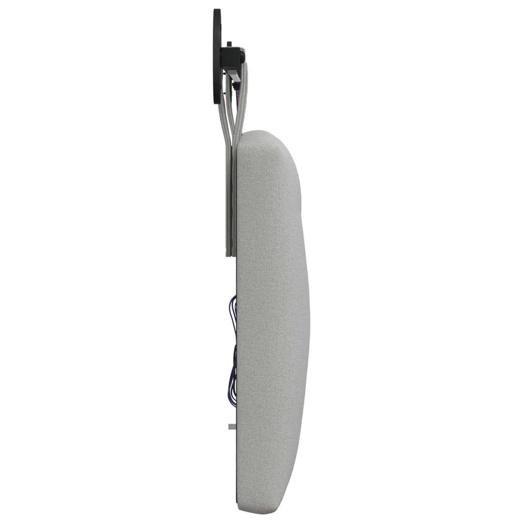 Testiera sospesa Con luce LED Grigio Nuvola Tessuto 3424540