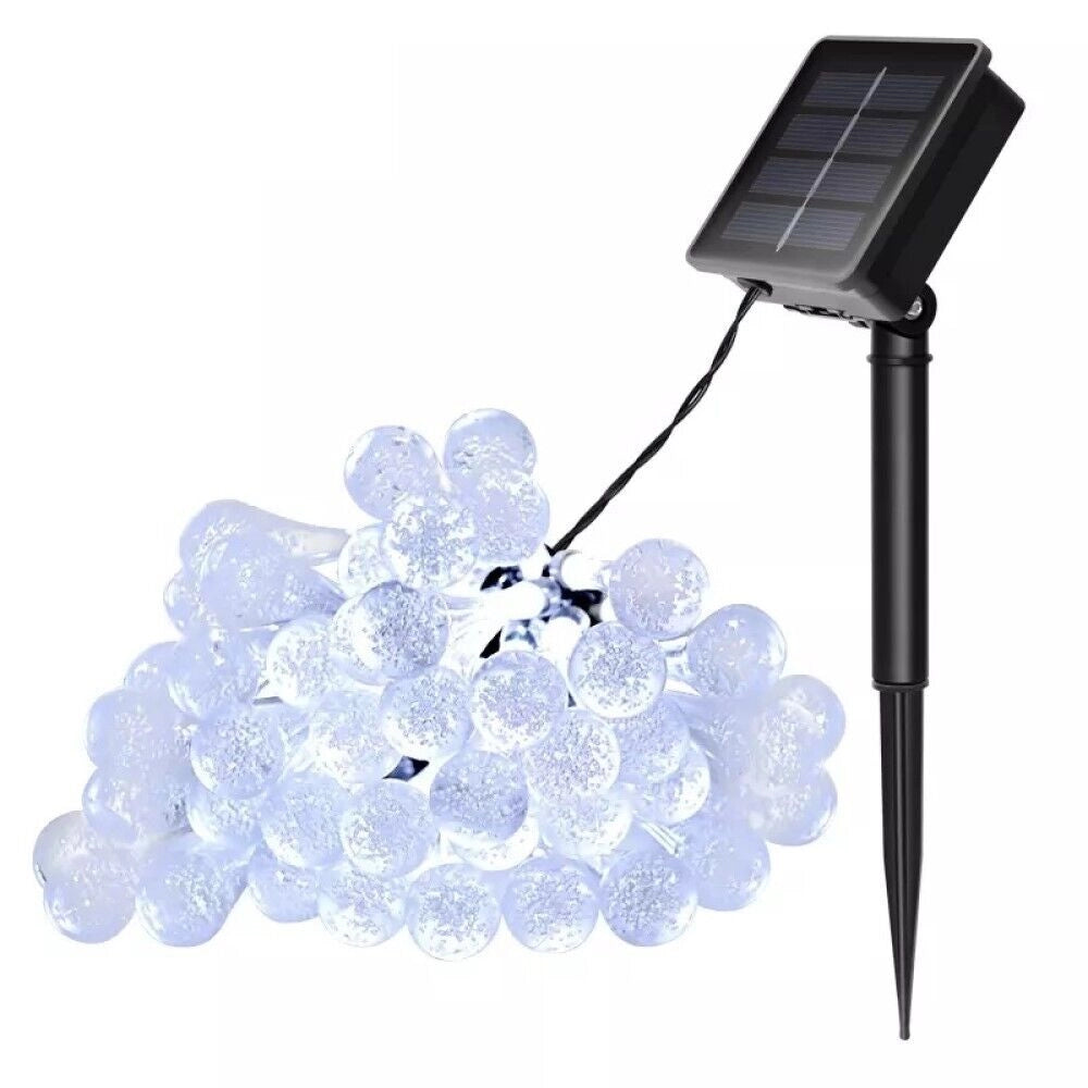 Luci Di Natale Catena 60 LED TUBO ad Energia Solare 11 mt Multicolore QP11M60