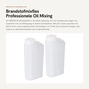 Mengfles per 2-tak - 600ML - Professionale plastica in nylon - Alta precisione - Adatto per sega a catena - Progettato per la durata - Contenitore per miscela carburante