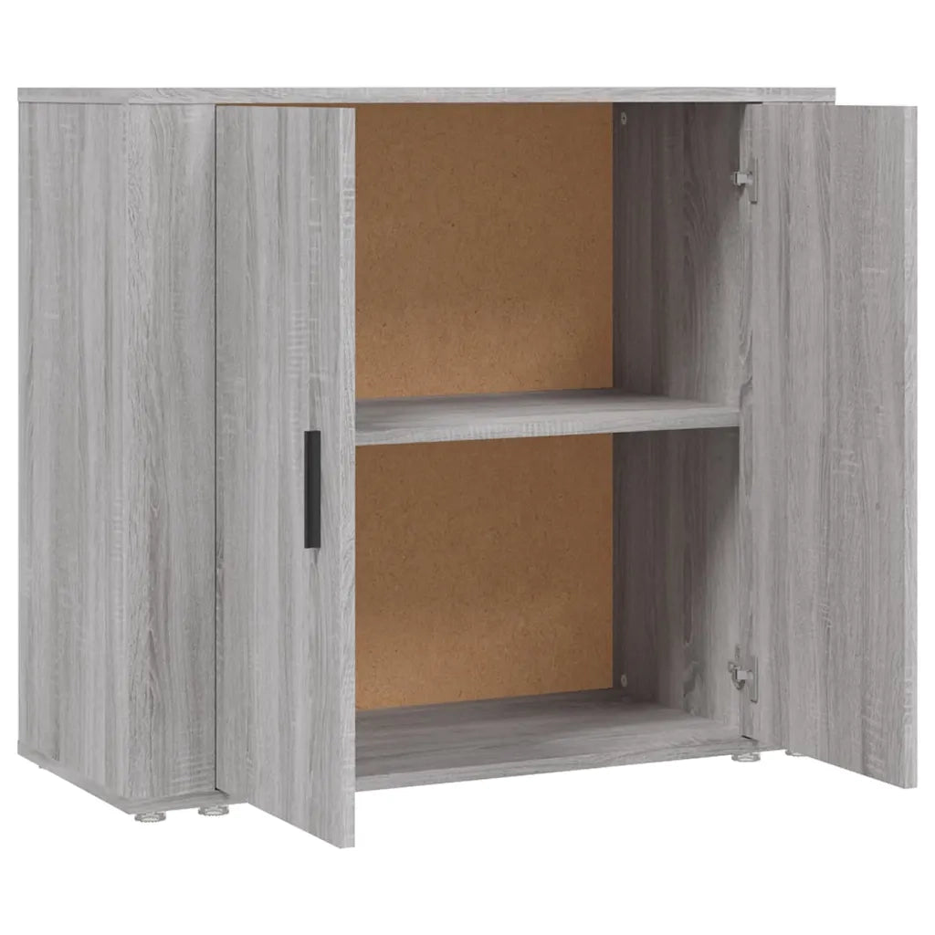 Credenza Grigio Sonoma 80x33x70 cm in Legno Multistrato 816566