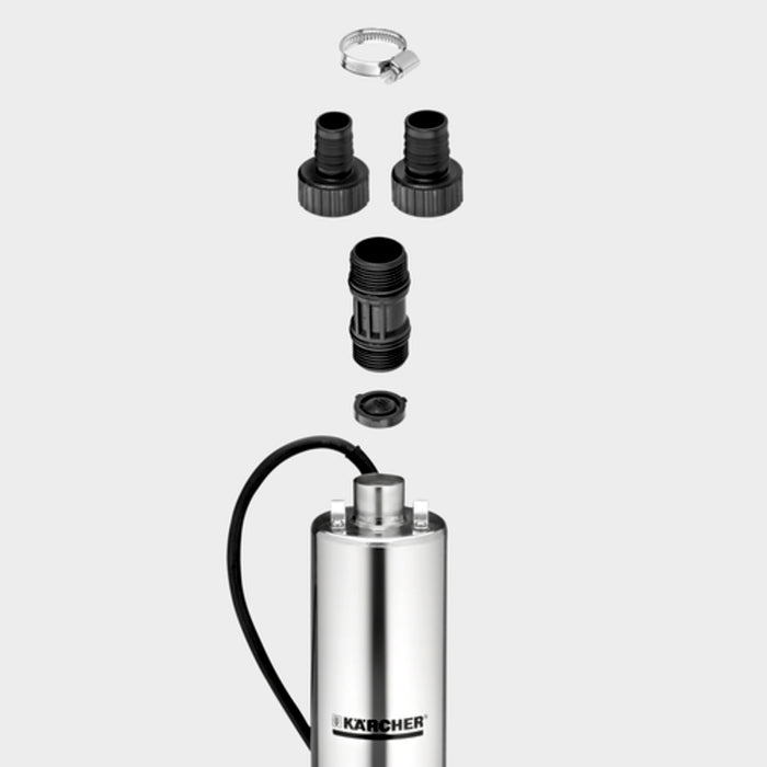 KARCHER Elettropompa sommersa a pressione BP 4 Deep Well - Potenza assorbita, max.: 700 W - Portata, max.: < 4600 l/h - Altezza di erogazione: 43 m