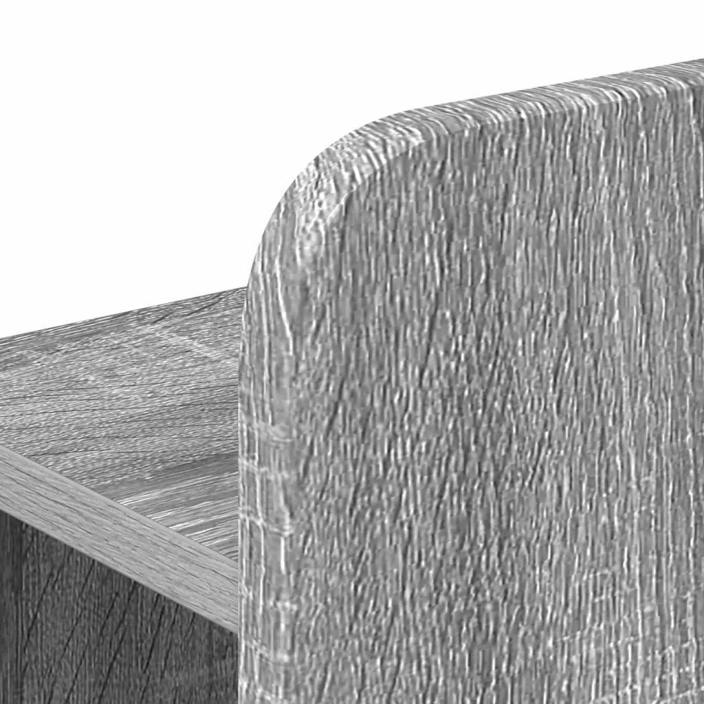 Struttura del letto con stoccaggio e testata Sonoma grigio 3434006