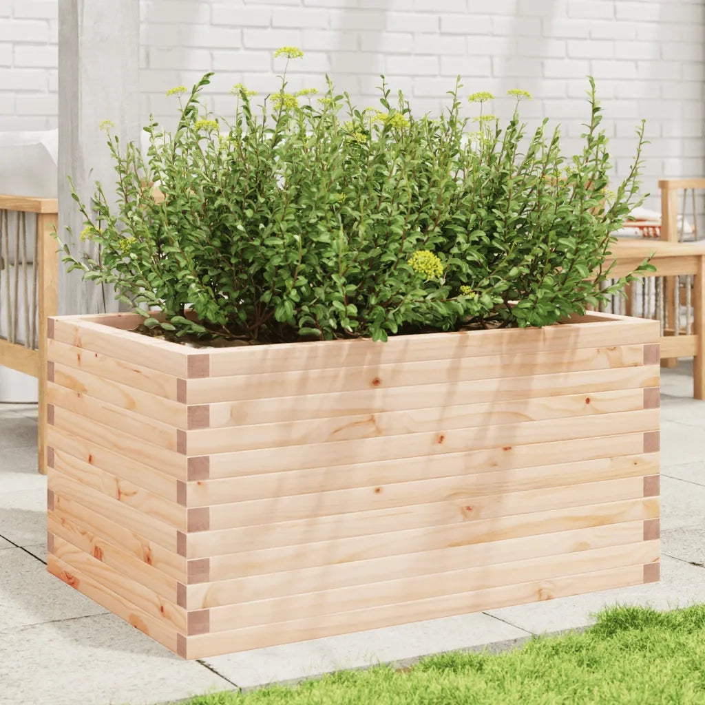 Fioriera da Giardino-Vaso da Esterno 90x60x45,5 cm in Legno Massello di Pino