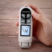 Vettometro Digitale con Luce LED - Raggio di Misura 0-999% - Idoneo per Bagni, Soggiorno, Cucina, Mobili in Legno, Pavimenti in Legno, Legno di Abete, Cartone