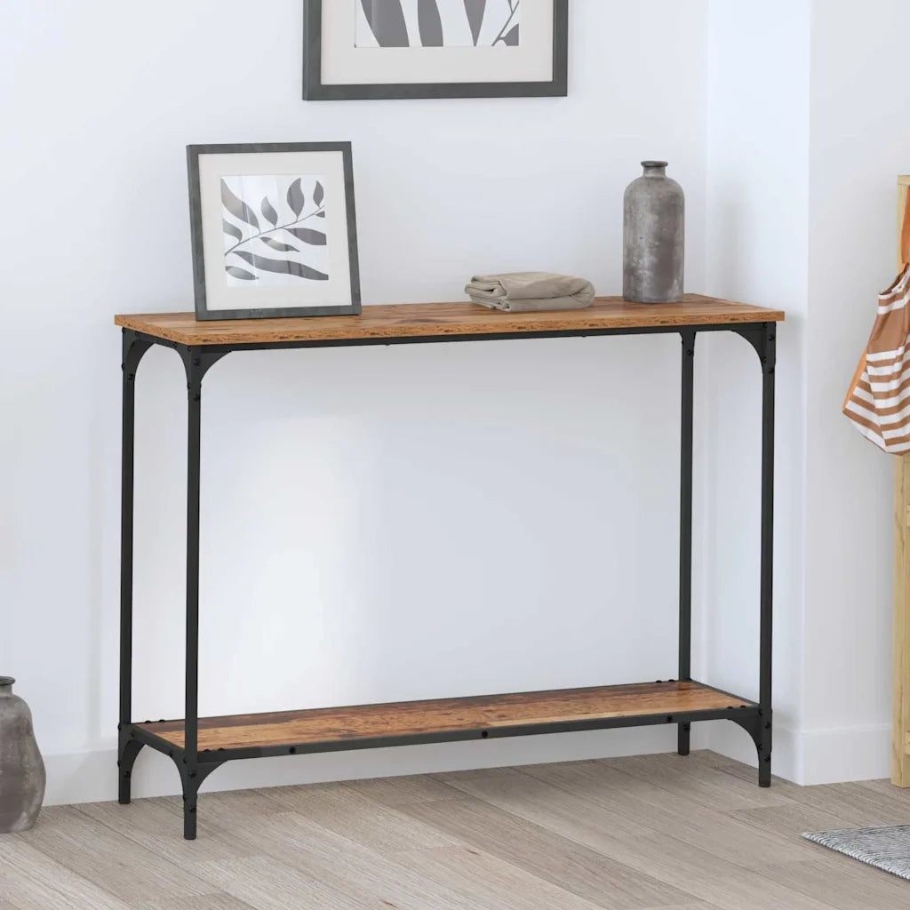 Tavolo Consolle | Tavolo d'Ingresso Legno vecchio 101 x 30.5 x 75 cm