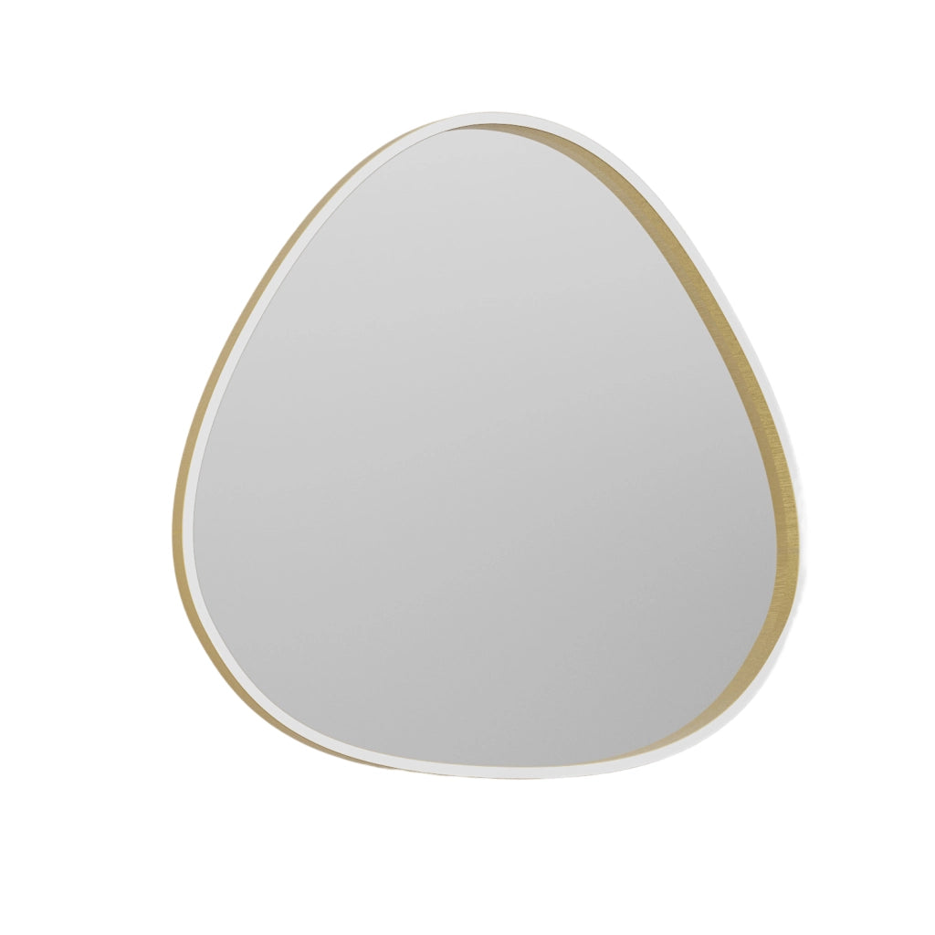 Ecaris A/G Lampada da Parete Specchio con Led 30W+5W CCT 3000K-4000K Dimmerabile, Struttura Alluminio Oro Spazzolato - Gealuce