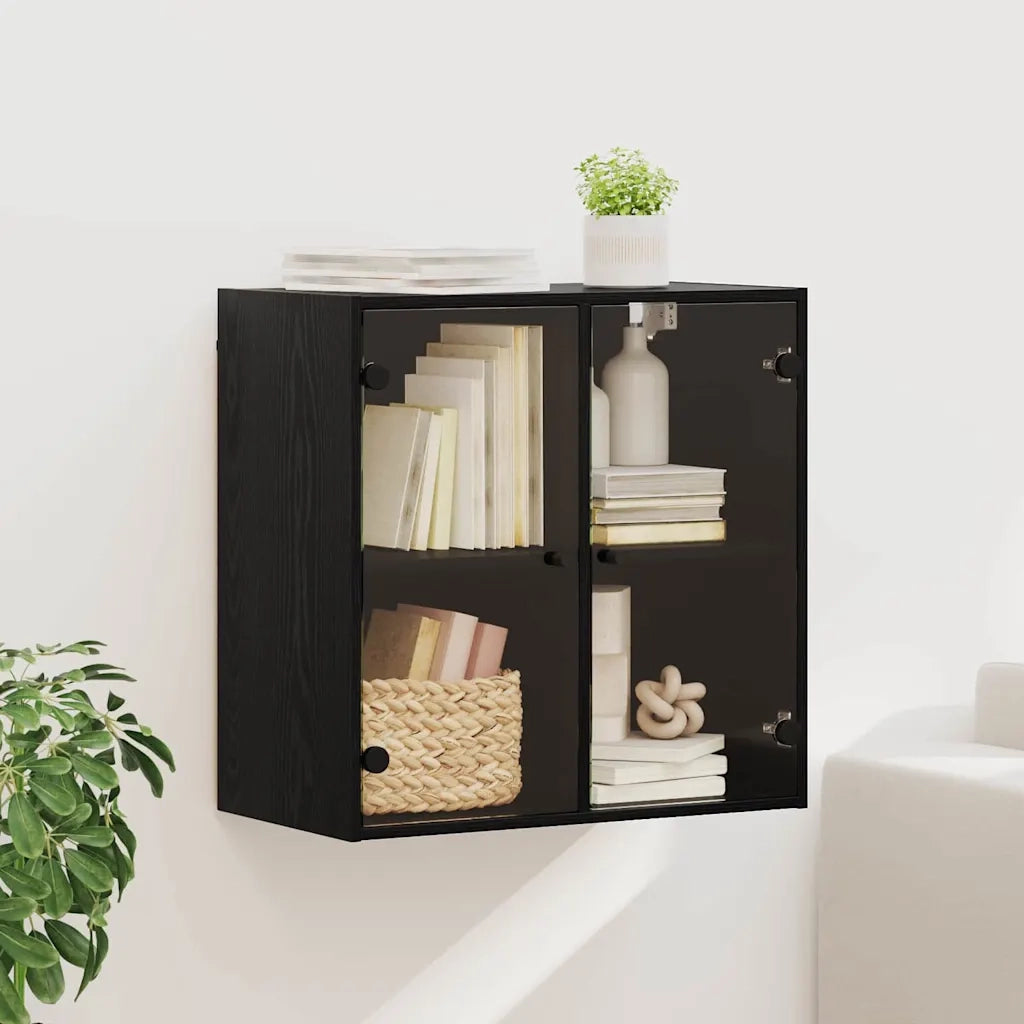 Armadietto a muro Rovere Nero 68 x 37 x 68,5 cm