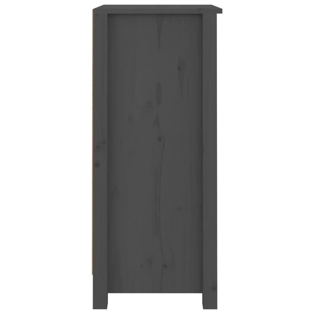 Buffet credenza cassettiera armadio mobile contenitore organizer per cucina soggiorno salotti set da 2 40 x 35 x 80 cm legno di pino massiccio grigio 02_0036839