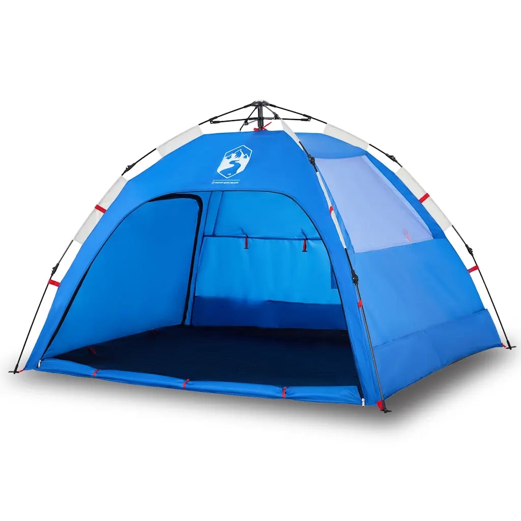 Tenda da Spiaggia 2 Persone-Tenda da campeggio Azzurro Rilascio Rapido Impermeabile 620113
