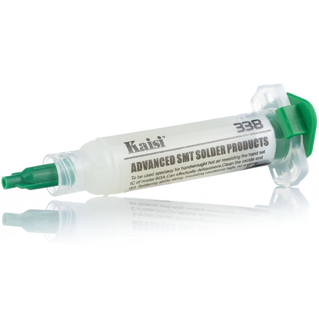 Set di Saldatura Flux 338 – Cera Liquida 183°C, 2x Pistone, 2x Ago | Alta Qualità, Facile Applicazione