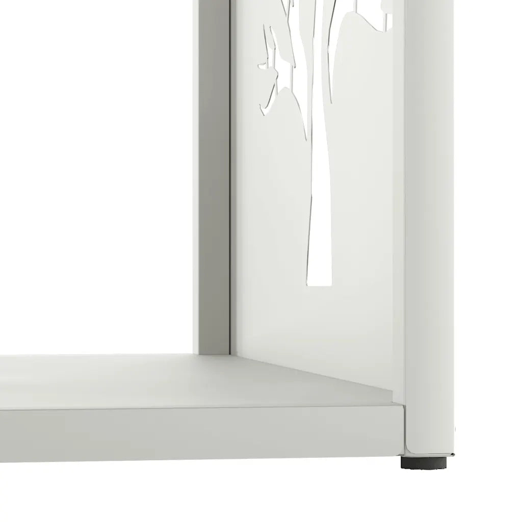 Rastrelliera per Legna da Ardere Bianca 40x40x40 cm CFW9612657