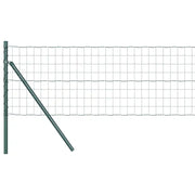 Recinzione da Giardino | Recinzione con Posto Verde 0,4 x 25 m Acciaio e PVC