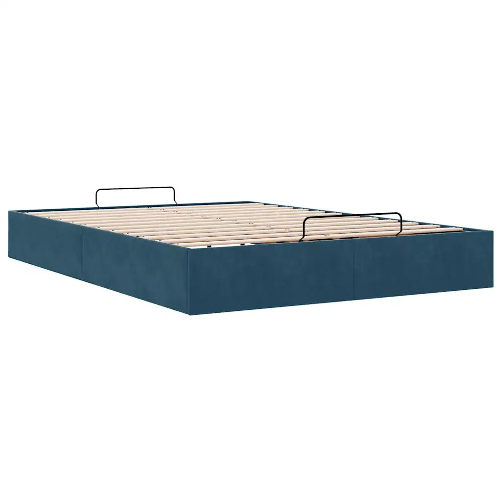 Struttura Letto Pouf senza Materasso 140x190 cm in Velluto