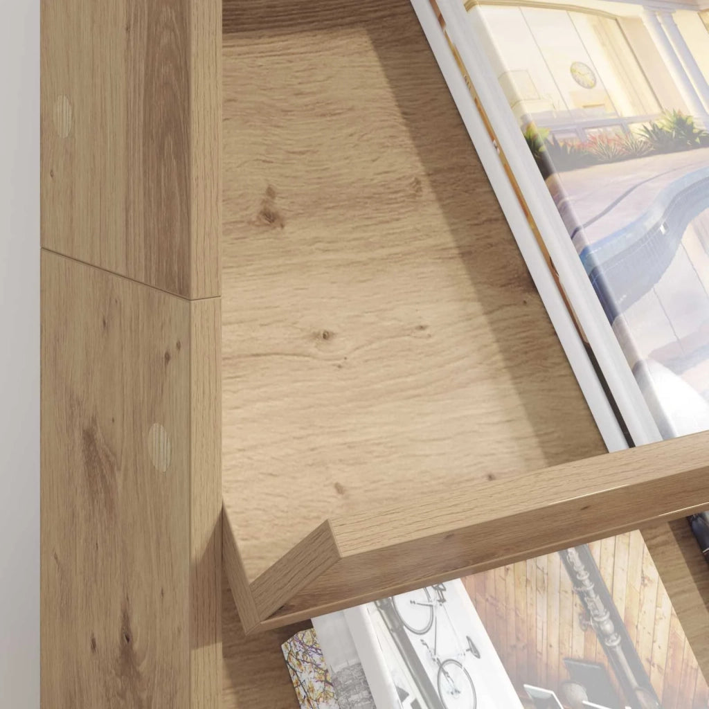 Scaffale per riviste Rovere artigianale 70 x 41 x 126 cm