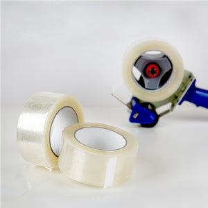 6 Rotoli di Nastro Trasparente 50mm x 132 Mt. Nastro per Imballaggi Resistente Silenzioso