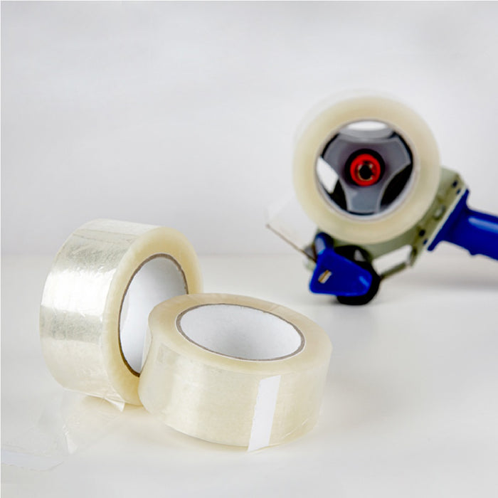 6 Rotoli di Nastro Trasparente 50mm x 132 Mt. Nastro per Imballaggi Resistente Silenzioso