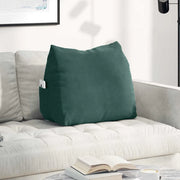 Cuscino per Schiena Verde Scuro 60 x 20 x 50 cm