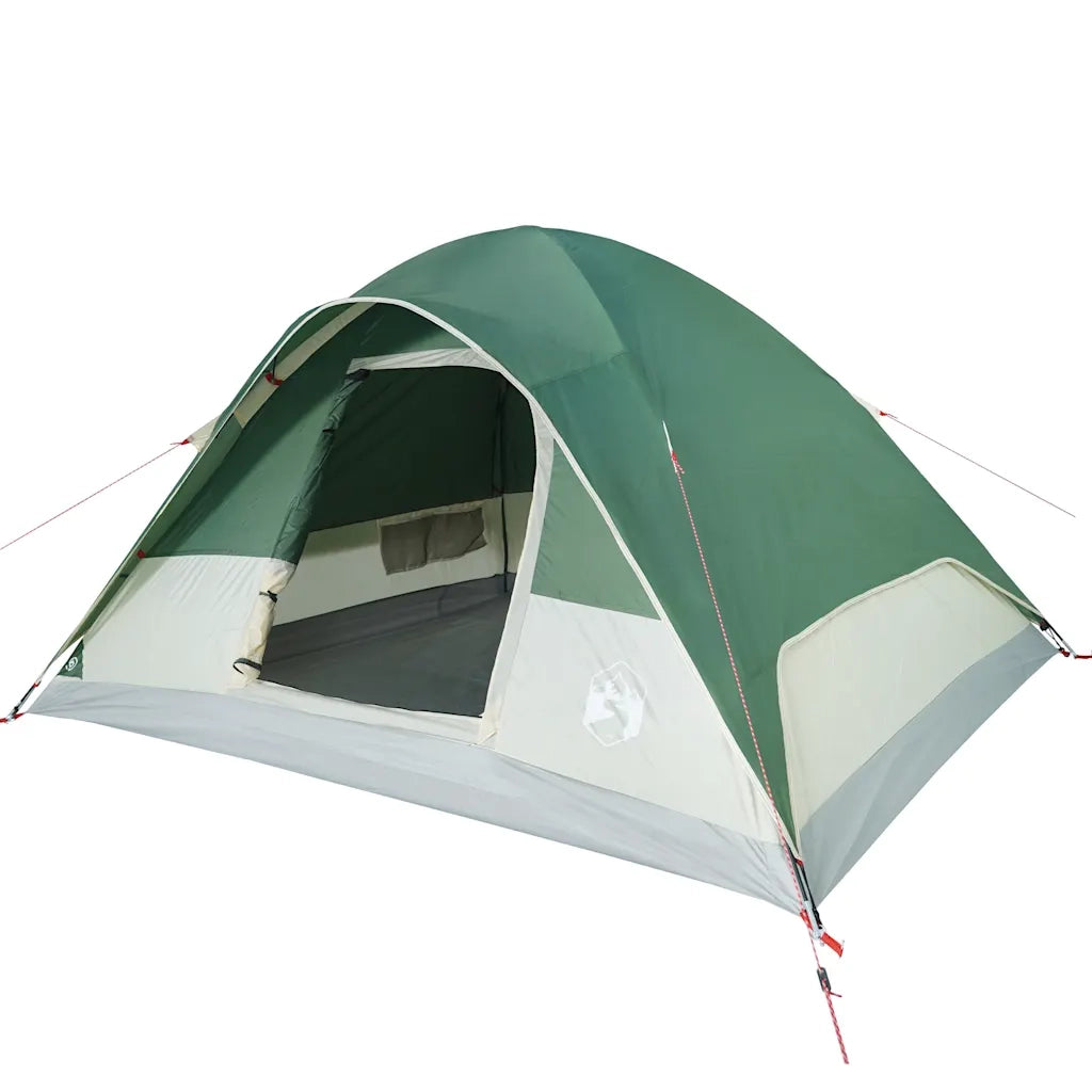 Tenda da Campeggio a Cupola per 6 Persone-Tenda per Escursionismo Verde Impermeabile 665355